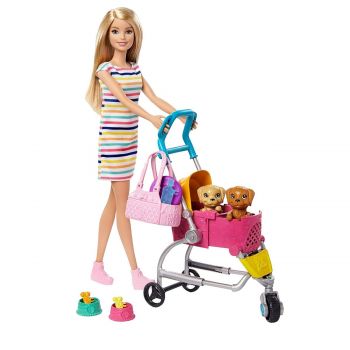 Barbie Stroll 'n Play Pups