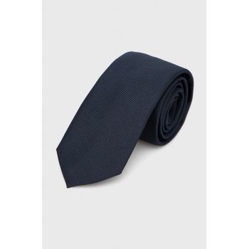 HUGO cravată de mătase culoarea bleumarin 50468199