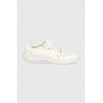 Crocs sneakers Literide 360 Pacer culoarea alb 206705