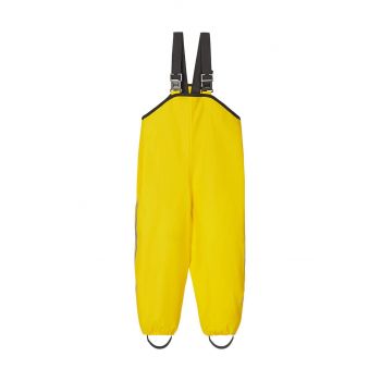 Reima pantaloni de ploaie pentru copii culoarea galben