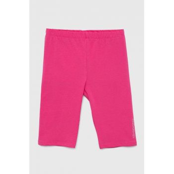Birba&Trybeyond pantaloni scurti copii culoarea roz, cu imprimeu