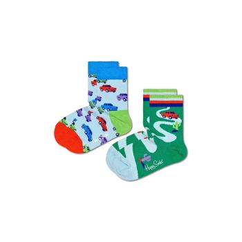 Happy Socks sosete copii Kids Car 2-pack