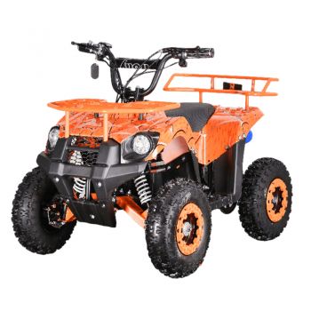 ATV electric,motor 500W cu perii, baterie 36V/12Ah/Lead Acid, 3 viteze, bluetooth, model MA06E Orange