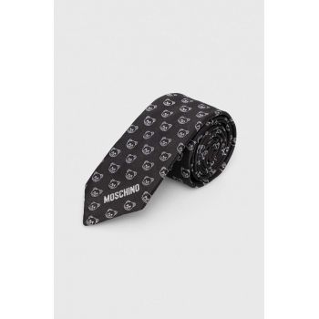 Moschino cravata culoarea negru
