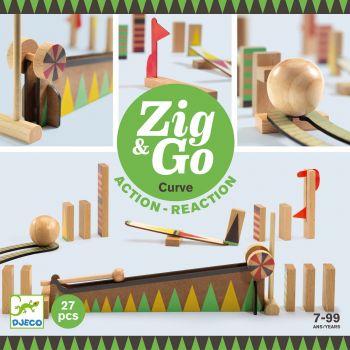 Zig and Go Djeco, set de constructie cu 27 piese, Bila cea mai mare