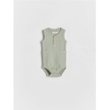 Reserved - BABIES` BODY SUIT - verde-pal