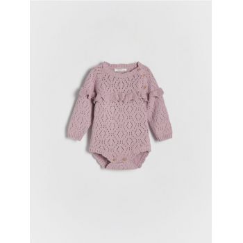 Reserved - Body din tricot - roz-pudră