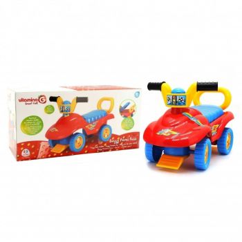 Masinuta pentru copii Ride-On Vitamina G Buggy multicolora cu spatiu de depozitare sub scaun,claxon, de la 1 an pana la 25 kg