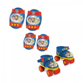 Role copii ajustabile Paw Patrol 4 roti cu protectii