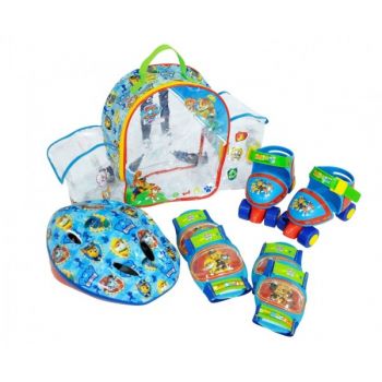 Set rotile Paw Patrol Saica pentru copii cu accesorii protectie si casca marimi reglabile 24-29