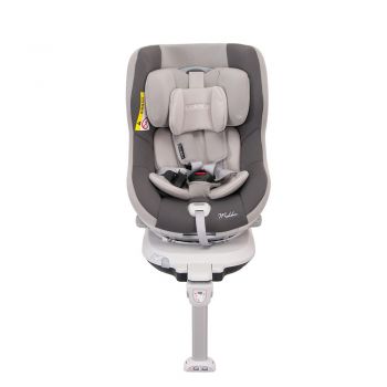 Scaun auto MOKKA rotativ 360 grade cu ISOFIX 0-18 kg Gri Coletto