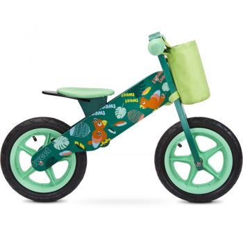 Bicicleta din lemn Toyz by Caretero Zap Green ieftina