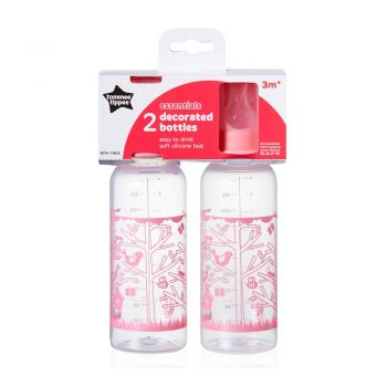 Biberon Basics Tommee Tippee 2 buc 250 ml Roz