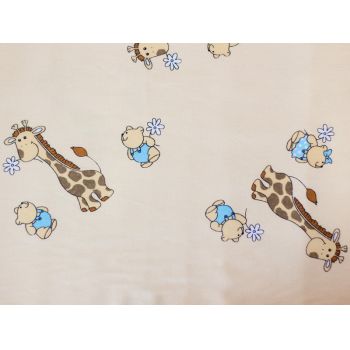 Buzunar patut mini giraffe crem