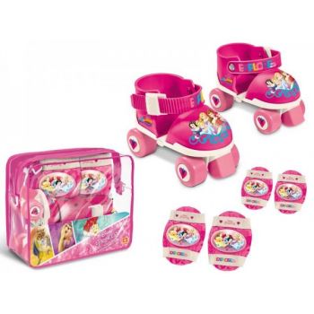 Role copii Mondo ajustabile Princess 4 roti cu protectii