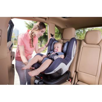 Scaun auto FOX Isofix 0-18 kg Silver Cloud Osann