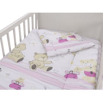 Lenjerie Teddy Play Pink 3 piese 120x60