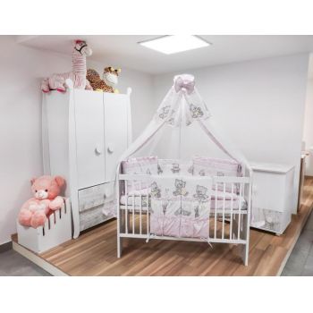 Lenjerie Teddy Toys Roz M2 7 Piese 120x60 cm