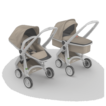 Carucior 2 in 1 100 Ecologic Grey Sand