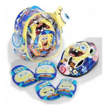 Set protectii trotineta bicicleta Saica Sponge Bob