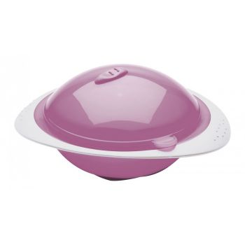 Castron cu capac pentru microunde Orchid pink