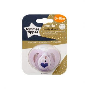 Suzeta Moda Tommee Tippee roz 6-18 luni Lebada