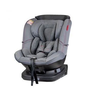 Scaun auto Millo rotativ 360 grade cu Isofix 0-18 kg Gri Coletto