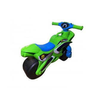 Motocicleta de impins Police Music 013952 Verde Albastru ieftin