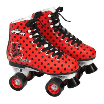 Patine cu rotile pentru fete Ladybug Buburuza Miraculoasa Saica 5836 marime 33