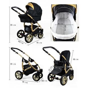 Carucior Gold Lux 2 in 1 Mocca