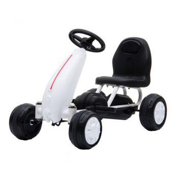 Kart cu pedale Moni Blaze White