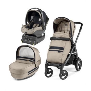 Carucior 3 in 1 Peg Perego Book Plus 51 S Titania i-SIZE Luxe Ecru