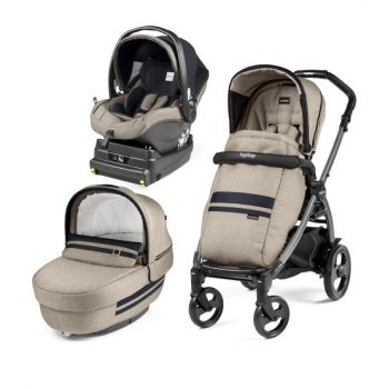 Carucior 3 in 1 Peg Perego Book Plus 51 Titania i-Size Luxe Ecru