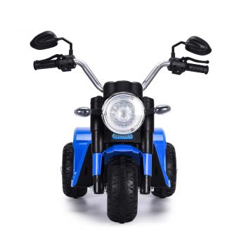 Motocicleta electrica cu scaun din piele Nichiduta Mini 6 volti Blue ieftina