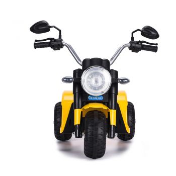 Motocicleta electrica cu scaun din piele Nichiduta Mini 6 volti Yellow ieftina