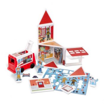 Set de joaca magnetic Statia de Pompieri- Melissa & Doug