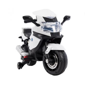 Motocicleta electrica cu scaun de piele Nichiduta Racing White