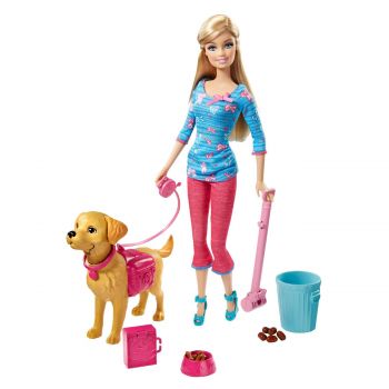 Barbie doll and pet playset