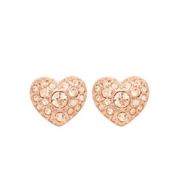 Glitz heart studs