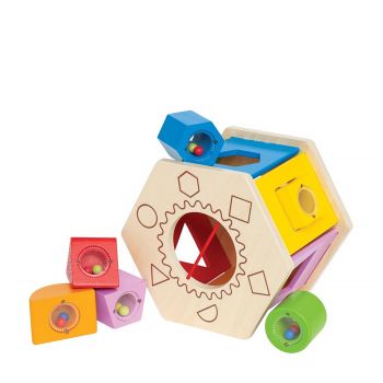 Shake and match shape sorter