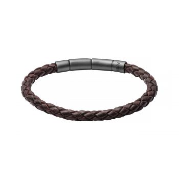 Jf02074001 braided leather cord bracelet