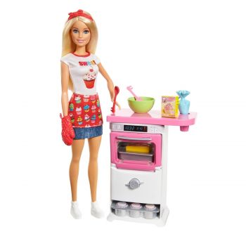 Bakery chef doll and playset