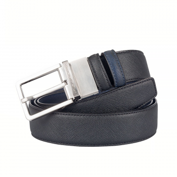 Double face belt with prong buckle