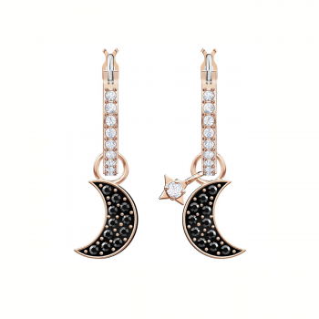 DUO MOON HOOP PIERCED EARRINGS 5440458