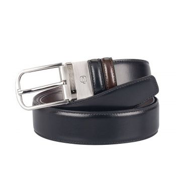 Doubleface men’s belt with prong buckle