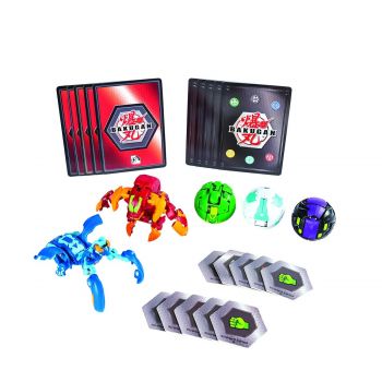 Bakugan battle 5-pack planet pyrus maxotaur & aquos mantonoid