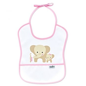 Baveta impermeabila pentru copii BabyJem Small Pink