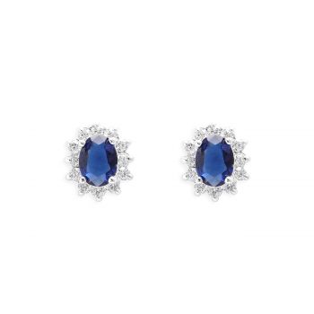 Catherine royal blue earrings cze975