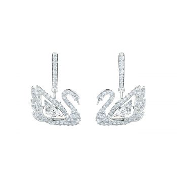 Dancing swan pierced earrings 5514420