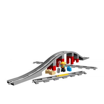 Duplo train bridge and tracks